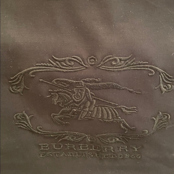 Burberry Black Tote with Embossed Equestrian Crest - Picture 2 of 7